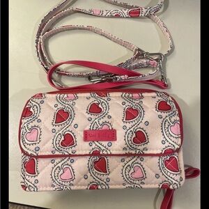 Vera Bradley Heart Patterned Crossbody Bag